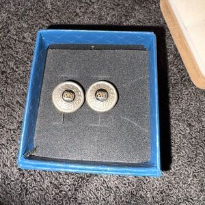 Versace Black and Gray earrings